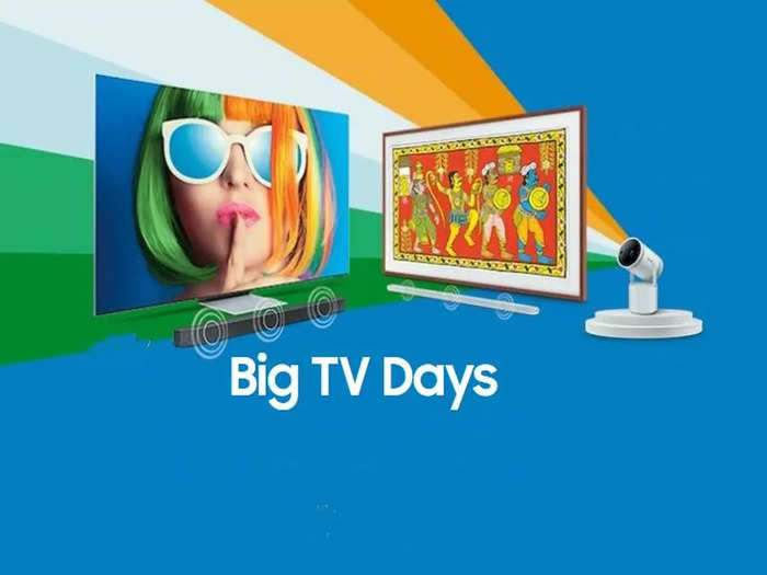 big tv days sale flip flop discount on samsung tv emi option will also be available