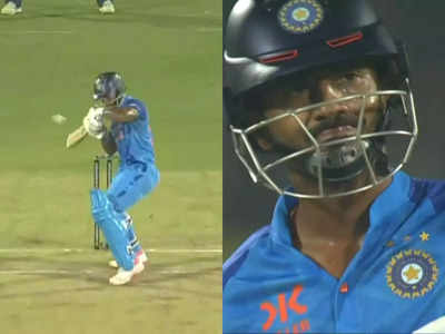 IND vs SL: 6, 6, W... राहुल त्रिपाठी को चालाकी दिखानी पड़ी भारी, ताबड़तोड़ पारी के बाद यूं हुए आउट 