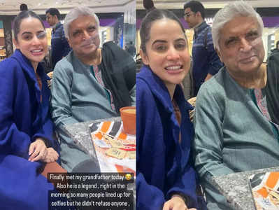Uorfi With Javed Akhtar: उर्फी के दादाजी हैं जावेद अख्तर! वायरल फोटो देख फैंस बोले- जायदाद के तीन टुकड़े होंगे 