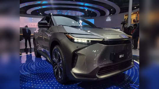 Auto Expo 2023 मध्ये Toyota bZ4X कॉम्पॅक्ट एसयूव्हीचे कॉन्सेप्ट मॉडल अनवील