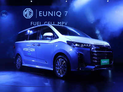 Auto Expo 2023 में MG ने की पेश की दुनिया की पहली हाइड्रोजन फ्यूल सेल एमपीवी EUNIQ 7, देखें खास बातें