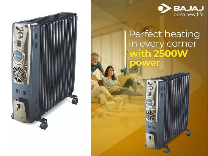 bajaj majesty rh oil heater with 13 fans at rs 10003 with 41precent discount beneficial for health