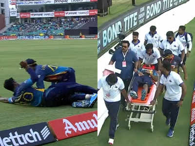 IND vs SL, 3rd ODI: विराट कोहली का शॉट रोकने में हुआ भयंकर हादसा, स्ट्रेचर पर मैदान से बाहर गया श्रीलंकाई खिलाड़ी 