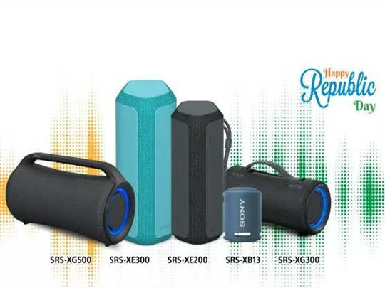 republic day sale 50 percent off on sony headphones earbuds bluetooth speaker