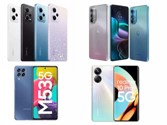 top five smartphones in india to buy in 2023 including realme 10 pro plus samsung galaxy m53 iqoo z6 pro 5g