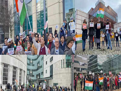 पीएम मोदी के खिलाफ ऐजेंडे से ब्रिटेन में भारी आक्रोश, हेडक्वार्टर के बाहर लगे- BBC शर्म करो के नारे 