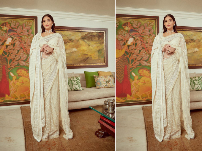 The beautiful embroidered dupatta made the point