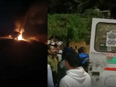 भीलवाड़ा में डंपर की कार से टक्कर, हादसे में 3 लोगों की मौत, घटना के बाद आगजनी और हंगामा