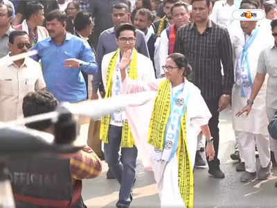 Tripura Assembly Election 2023 : ব্যাকগ্রাউন্ডে জিতবে তৃণমূল, জিতবে ত্রিপুরা’, অভিষেককে সঙ্গে নিয়ে রোড শো মমতার 