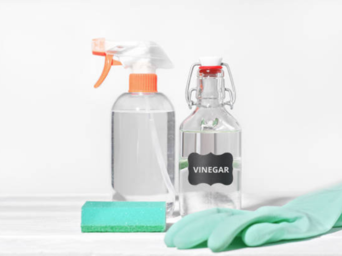 Use vinegar like this to remove fungus