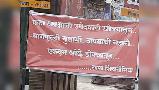 पुण्यात शिवसेना बंडखोर राहुल कलाटेंविरोधात बॅनरबाजी, एका अपक्षची उमेदवारी खोक्यातून...