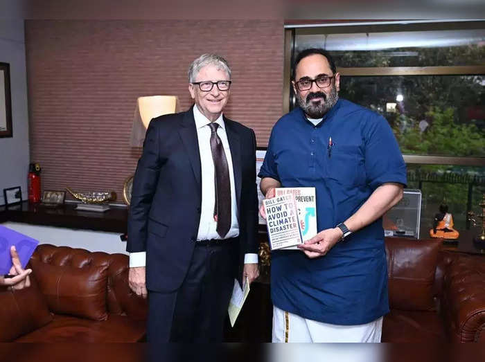 Bill Gates meets Rajeev Chandrasekhar, discusses India Stack, AI innovations.