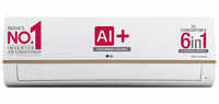 एलजी RS-Q14GWZE 2023 Model, White 1 Ton 5 Star Wi-Fi AI+ Dual Inverter Split AC