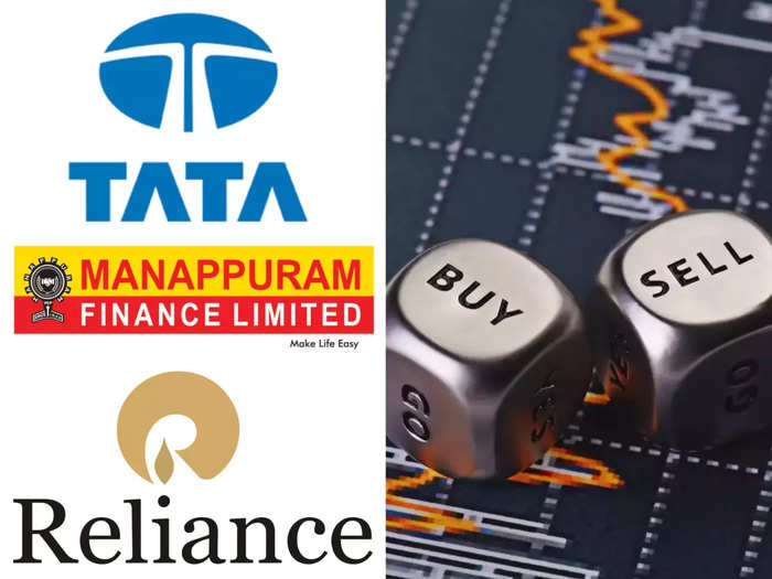 10 stocks target and stop loss including tata reliance and manappuram