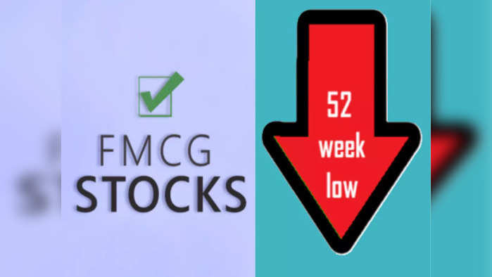 10 fmcg stocks hit 52 week low in share market falls up to 35% in 1 month