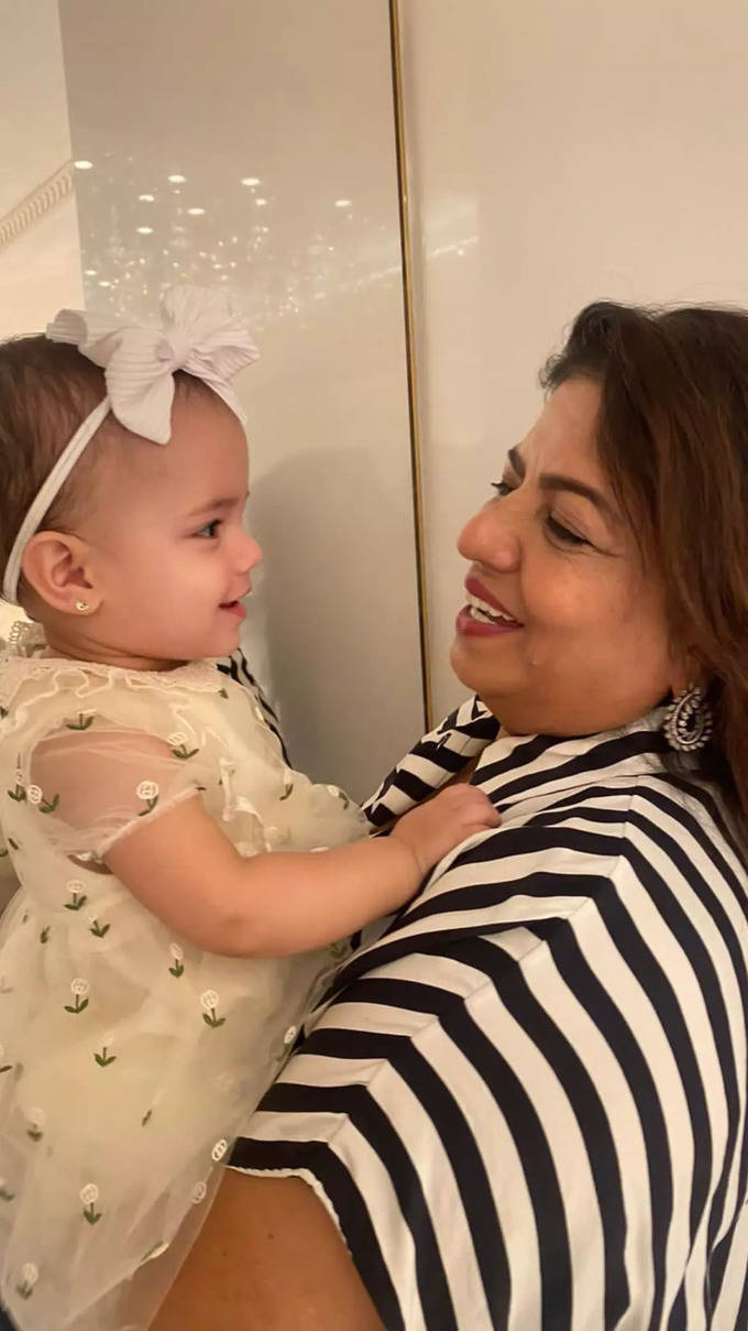 THIS photo of baby Malti smiling at her 'nani' Madhu Chopra is the cutest thing you will see on the internet today