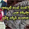 గ్రాట్యుటీ ఫార్ములా,గ్రాట్యుటీ అంటే ఏమిటి? ఐదేళ్ల కంటే తక్కువ సర్వీస్ ...