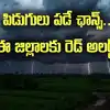 AP Weather Update: ఆ జిల్లాల్లో కొన్ని గంటల్లో పిడుగులతో భారీ వానలు.! రెడ్ అలర్ట్ జారీ..