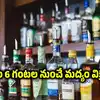 మందుబాబులకు న్యూ ఇయర్ ధమాకా.. ఉదయం 6 గంటల నుంచి రాత్రి ఒంటిగంట వరకు మద్యం అమ్మకాలు