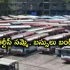 ఆర్టీసీ కార్మికుల చర్చలు విఫలం.. బస్సులు బంద్, అర్ధరాత్రి నుంచి సమ్మె సైరన్