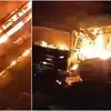 ఎక్స్‌ప్రెస్ హైవేపై ఘోర విషాదం.. మంటల్లో కాలిపోయిన బస్సు.. ఏడుగురు మృతి, 22 మందికి గాయాలు