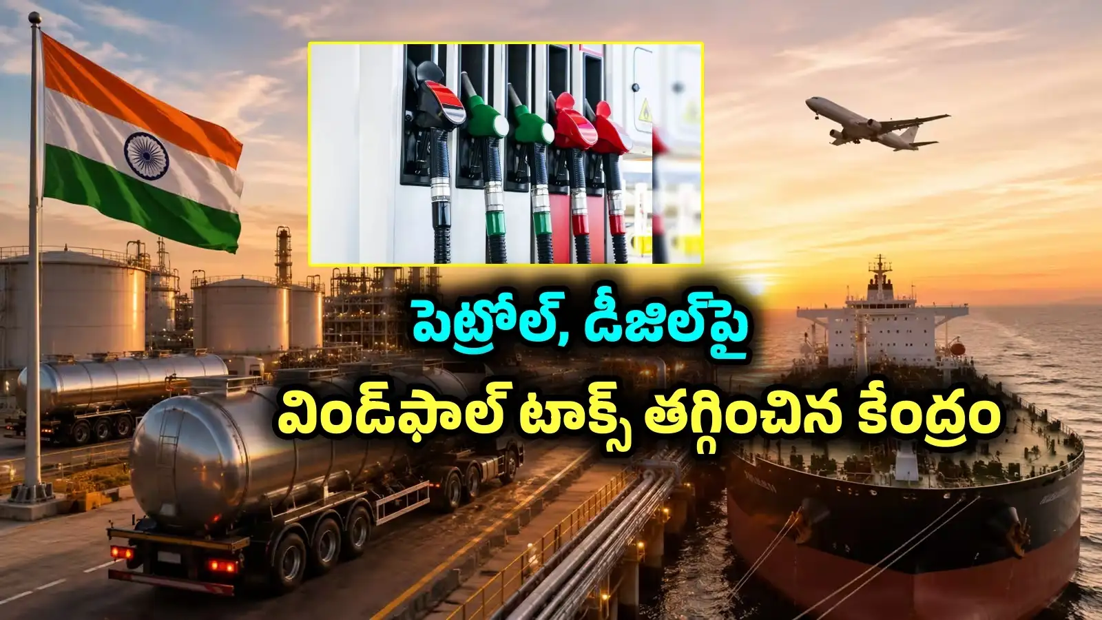 కేంద్రం కీలక నిర్ణయం.. పెట్రోల్ పై విండ్ ఫాల్ టాక్స్ జీరో.. డీజిల్, ఏటీఎఫ్ పైనా తగ్గింపు.. లేటెస్ట్ – politics