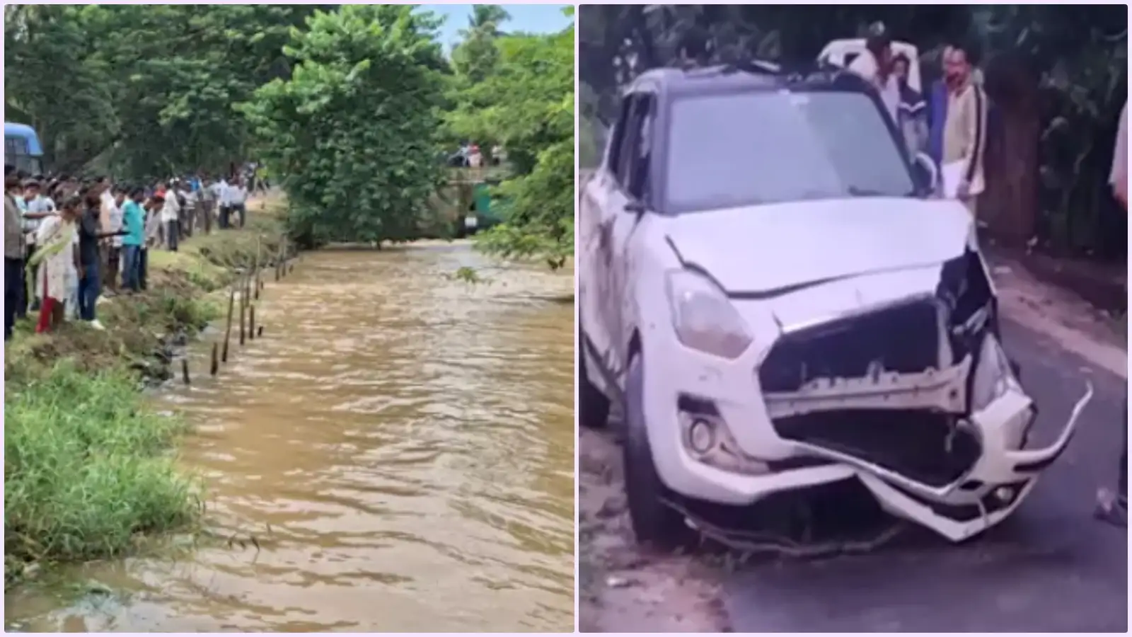 కాలువలోకి దూసుకెళ్లిన కారు.. ఇంజనీరింగ్ విద్యార్థులు మృతి – general