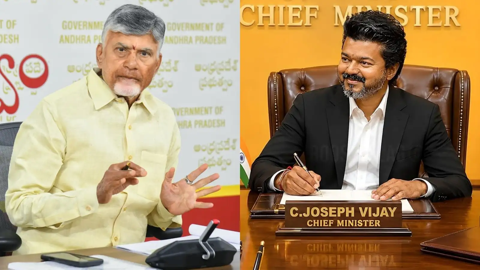 ఒకే వేదికపైకి ఏపీ సీఎం చంద్రబాబు, తమిళనాడు సీఎం విజయ్?.. చెన్నైలో కీలక సమావేశం – politics
