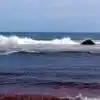 సముద్రంలో అలజడి.. ఎగసిపడుతున్న అలలు.. కోతకు గురైన చీరాల తీరం