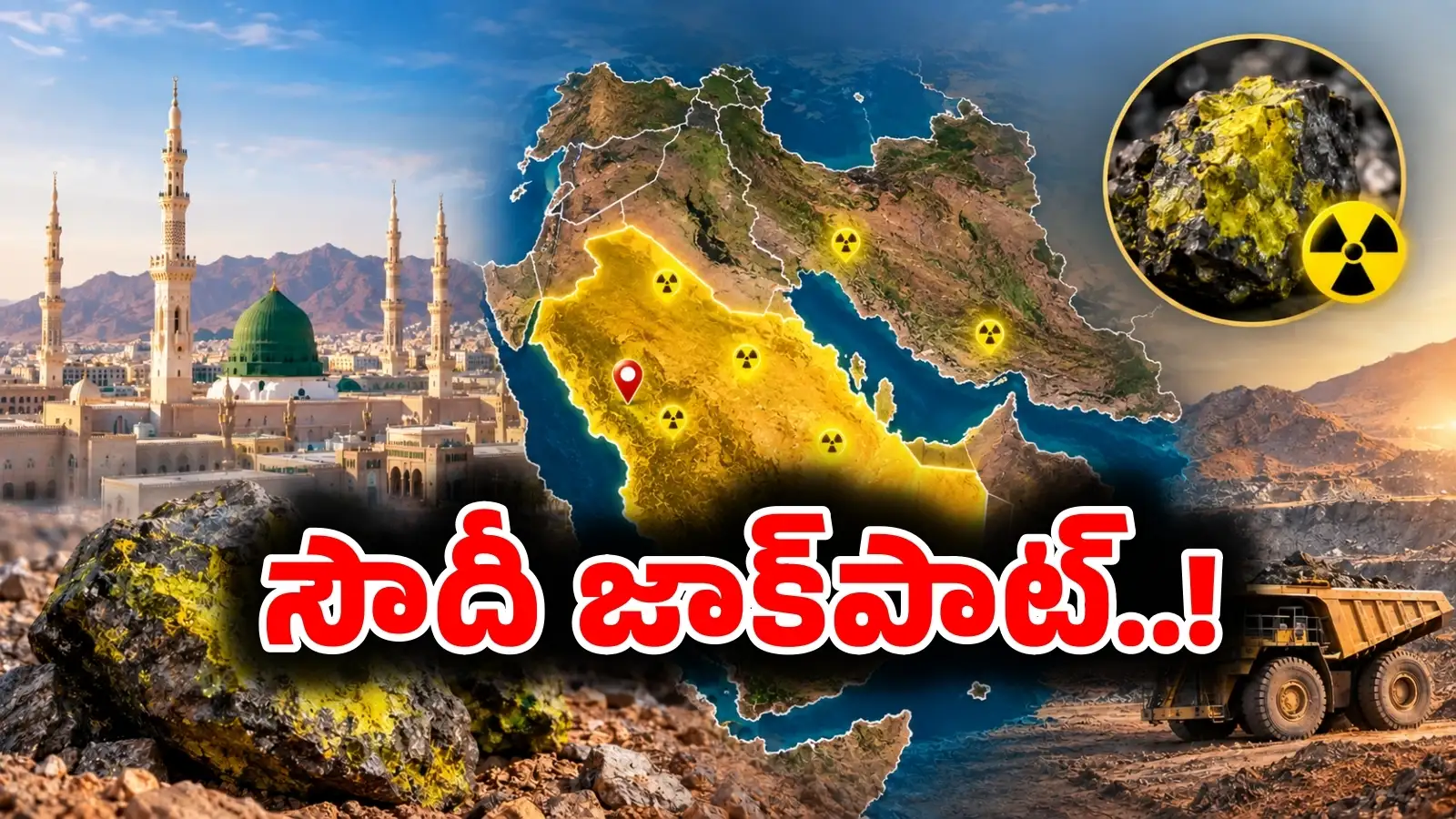 జాక్పాట్ కొట్టిన సౌదీ అరేబియా.. పవిత్ర మదీనాలో భవిష్యత్ను శాసించేలా.. 110 మిలియన్ టన్నుల యురేనియం నిల్వలు – politics