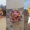 వినాయకుడి కోసం తరలి వచ్చిన గంగమ్మ.. 'అనంత'లో అద్భుత దృశ్యాలు