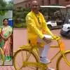 తొలి వాహనం.. పార్టీ గుర్తు.. దసరా వేళ సైకిల్‌కు పూజలు చేసిన టీడీపీ ఎంపీ