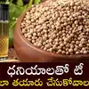 Coriander Tea Recipe,Dhaniya Tea: ధనియాలతో టీ చేసుకుని తాగితే ఈ ...