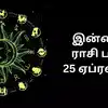 Today Rasi Palan,இன்றைய ராசி பலன் 25 ஏப்ரல் 2025 - Daily Horoscope ...