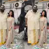 Ravindar Chandrasekaran: பட்டு வேட்டி, சட்டையில் தல தீபாவளியை மகாவுடன் ...