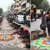 Infrastructure Lapses In Mahadevapura,ಬೆಂಗಳೂರಿನ ಮಹದೇವಪುರದಲ್ಲಿ ರಂಗೋಲಿ ...